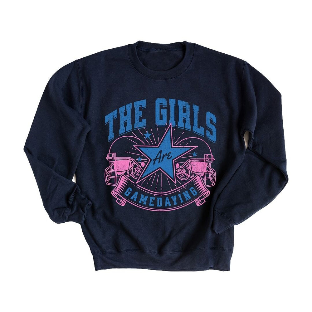 The Girls Are Game Daying Graphic Sweatshirt