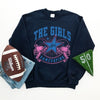 The Girls Are Game Daying Graphic Sweatshirt