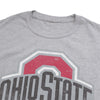 The Ohio State University Simple Distressed Logo Unisex Adult Heathered Premium T Shirt