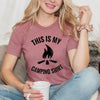 This Is My Camping Shirt Short Sleeve Crewnneck Tee