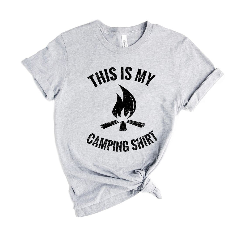 This Is My Camping Shirt Short Sleeve Crewnneck Tee