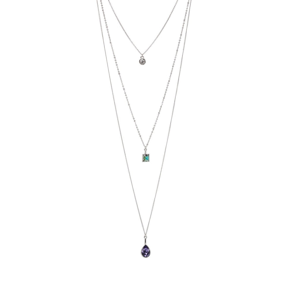 Three-in-one Layered Crystal Necklace