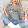 Tis The Season Christmas Collage Garment Dyed Tee