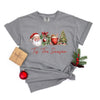 Tis The Season Christmas Collage Garment Dyed Tee