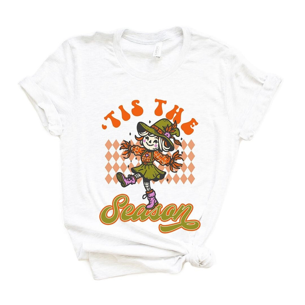 Tis The Season Scarecrow Short Sleeve Crewnneck Tee