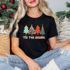 Tis The Season Trees Grunge Short Sleeve Crewnneck Tee