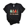 Tis The Season Trees Grunge Short Sleeve Crewnneck Tee