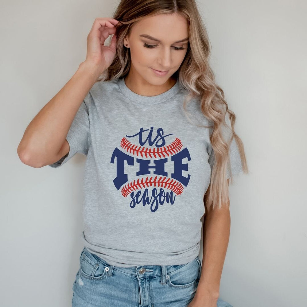 Tis the Season Baseball Short Sleeve Crewnneck Tee