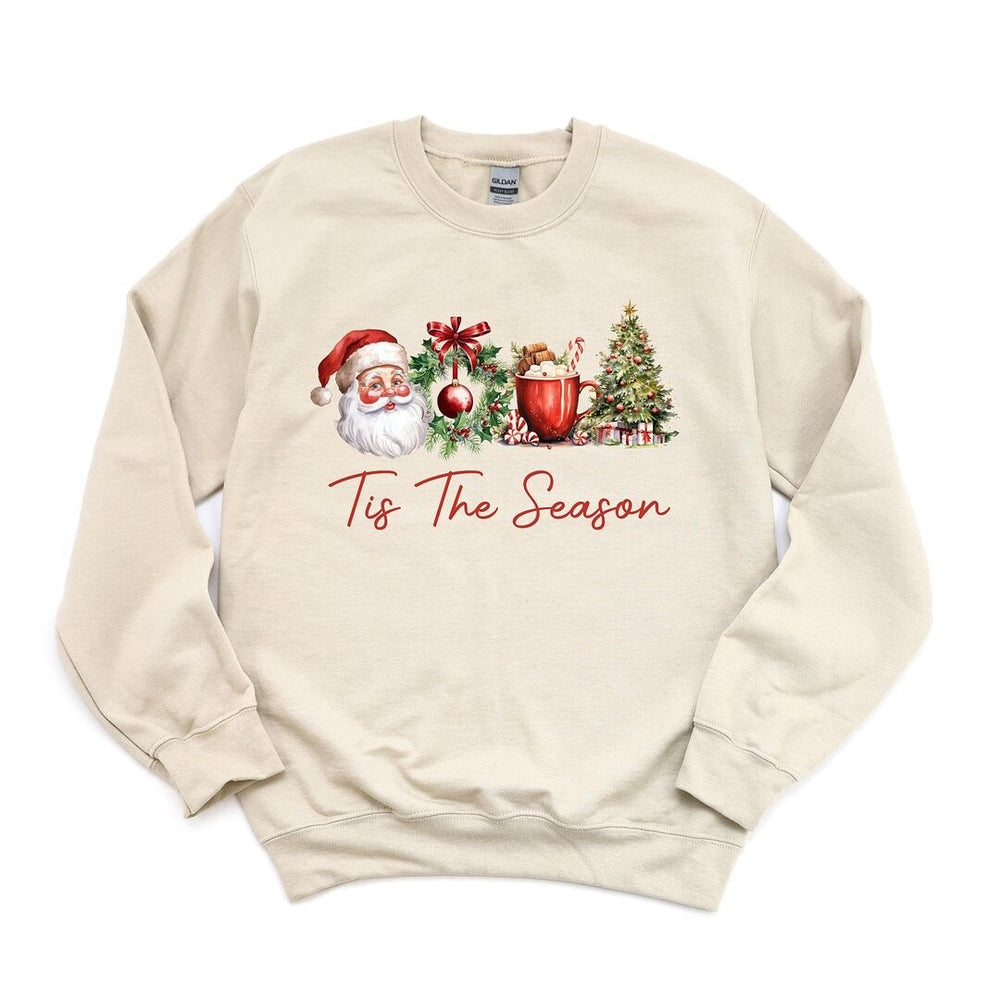 Tis the Season Christmas Collage Graphic Sweatshirt