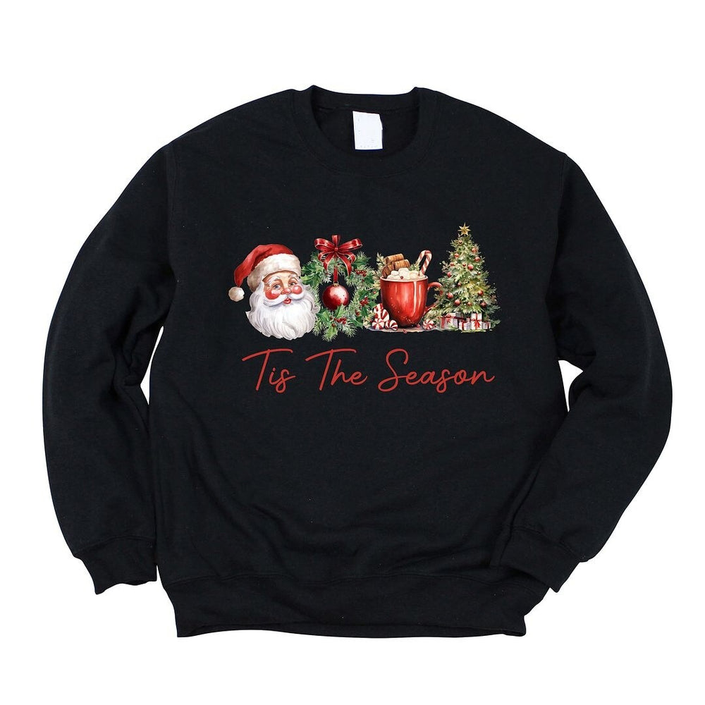 Tis the Season Christmas Collage Graphic Sweatshirt