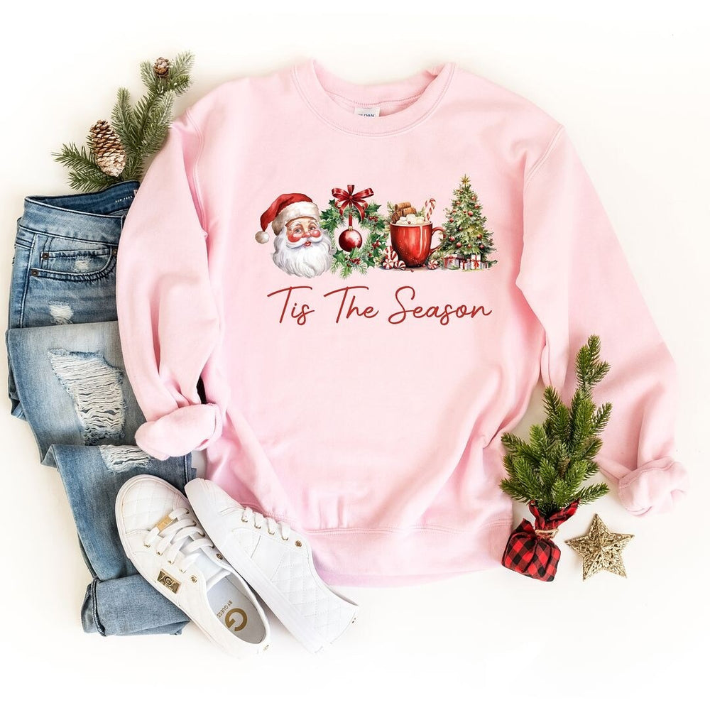 Tis the Season Christmas Collage Graphic Sweatshirt