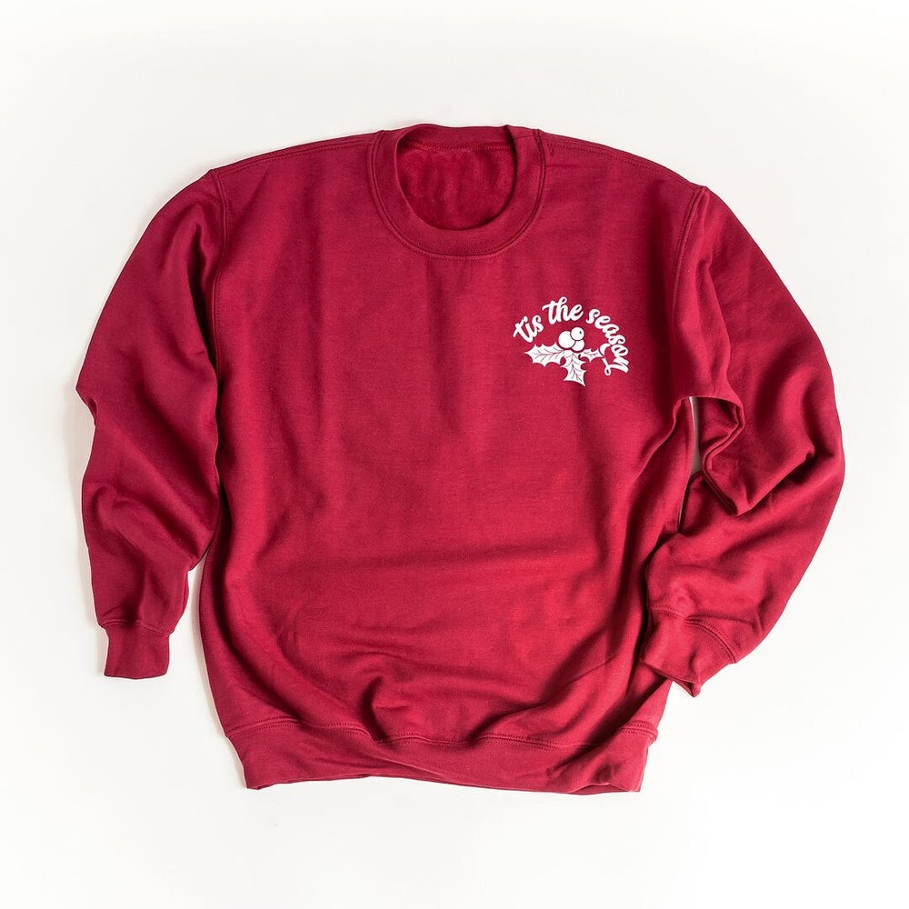 Tis the Season Holly Berries Mini Graphic Sweatshirt