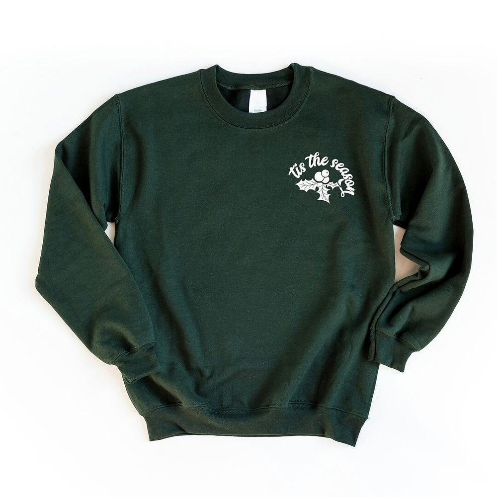 Tis the Season Holly Berries Mini Graphic Sweatshirt