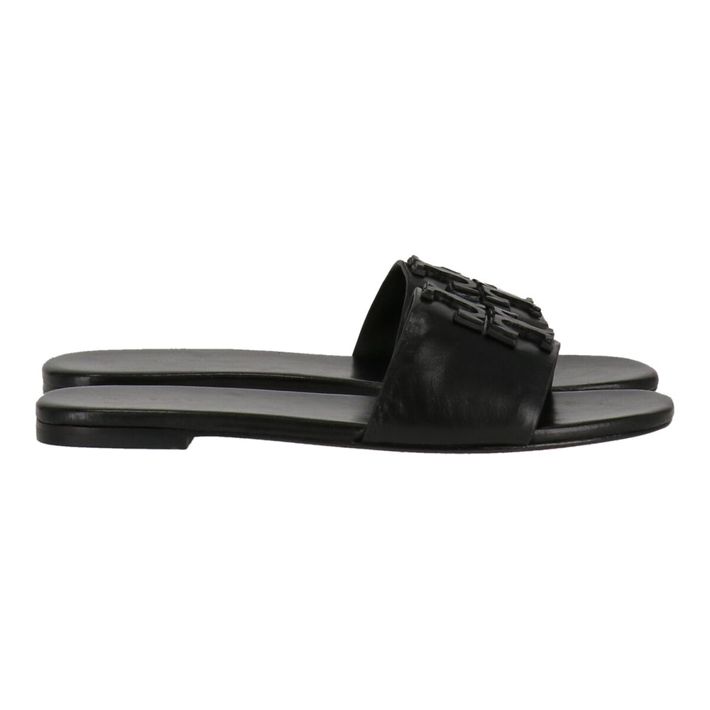 Tory Burch Womens Black Ines Flat Slide