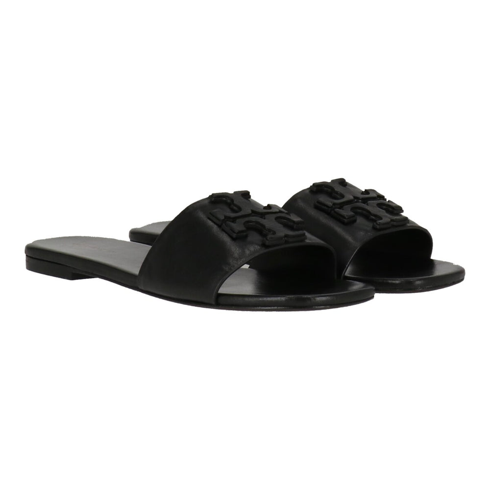 Tory Burch Womens Black Ines Flat Slide