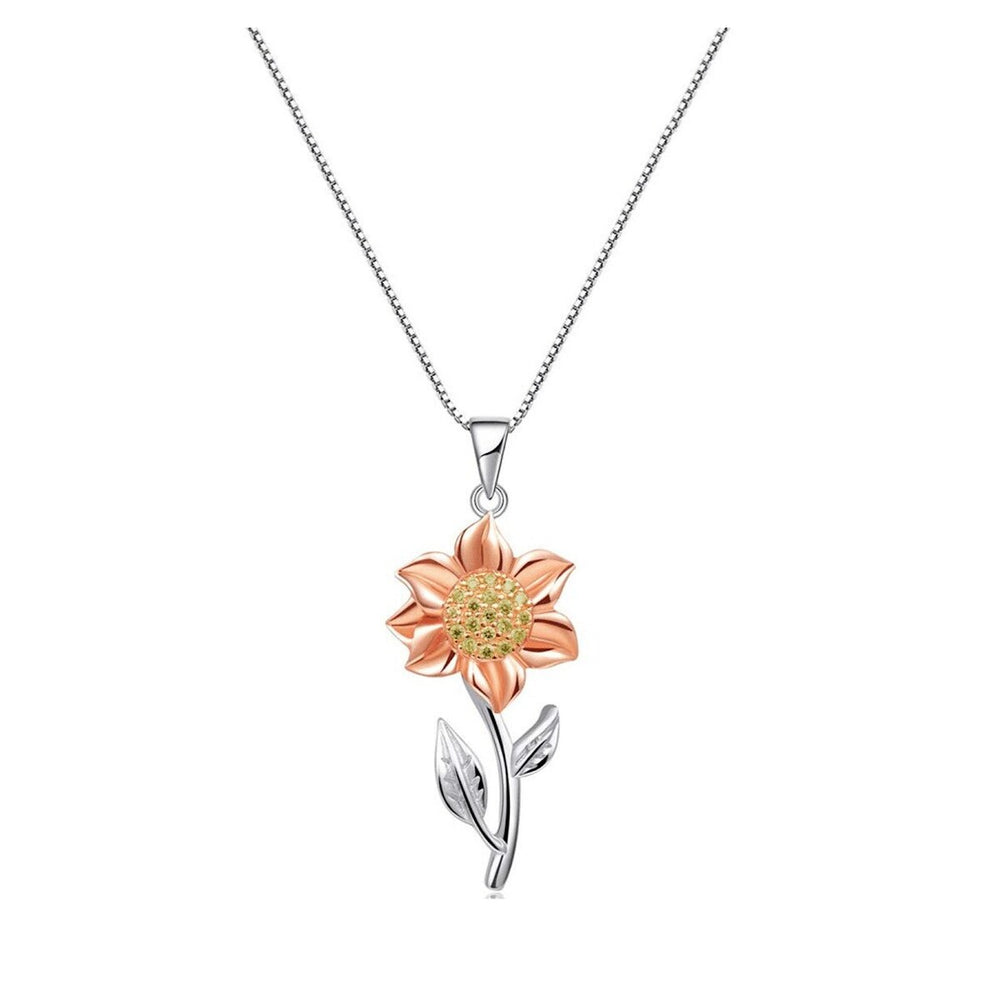 Tri-tone Floral Pendant