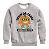 Trick Or Treat Smell My Feet Pumpkin Crew Fleece