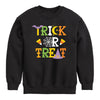 Trick Or Treat Symbols Crew Fleece