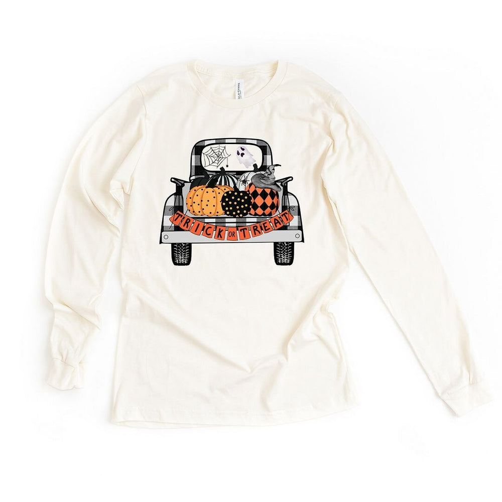 Trick Or Treat Truck Long Sleeve Tee