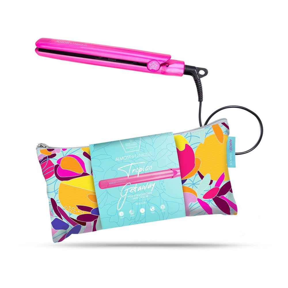 Tropico Getaway 0.5" Flat Iron with Travel Bag