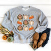 Turkey Pumpkin Pie Grid Graphic Sweatshirt