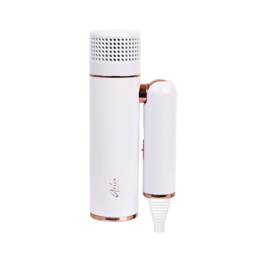 Ultra Sleek Foldable Travel Hair Dryer - Rose Gold/White