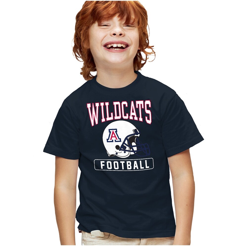 University of Arizona Football Helmet Kids T Shirt for Youth Boys and Girls