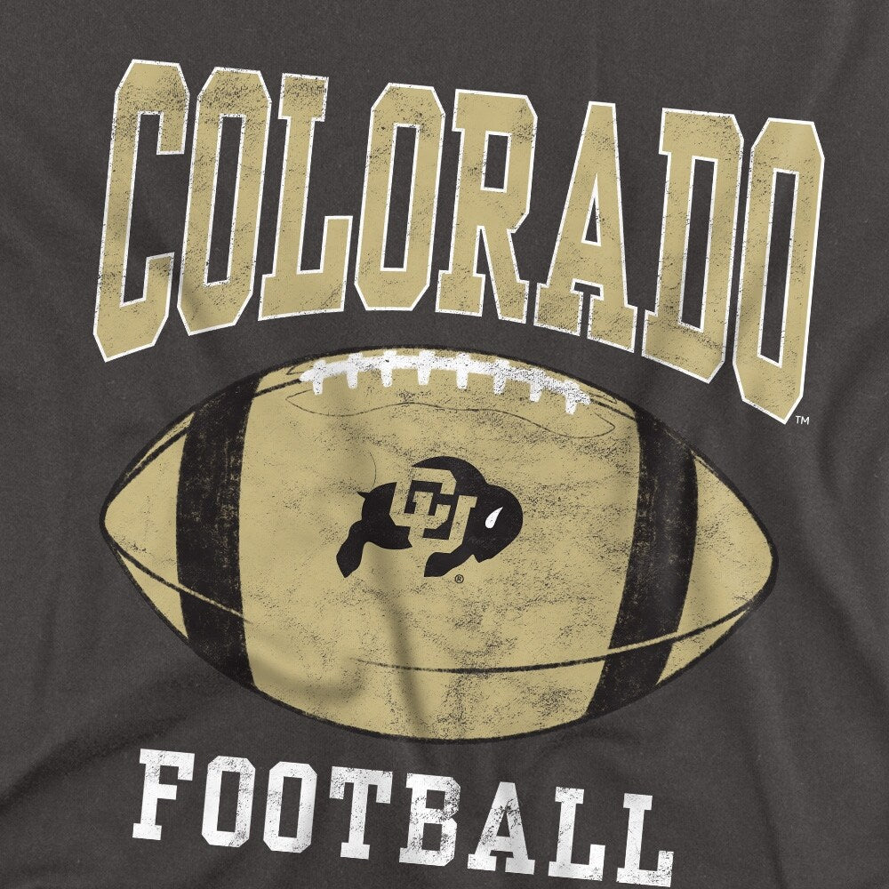 University of Colorado Football Ball Kids T Shirt for Youth Boys and Girls