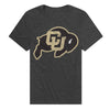 University of Colorado Primary Logo Unisex Adult Heathered Premium T Shirt