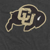 University of Colorado Primary Logo Unisex Adult Heathered Premium T Shirt