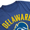 University of Delaware Blue Hens Unisex Adult Heathered Premium T Shirt