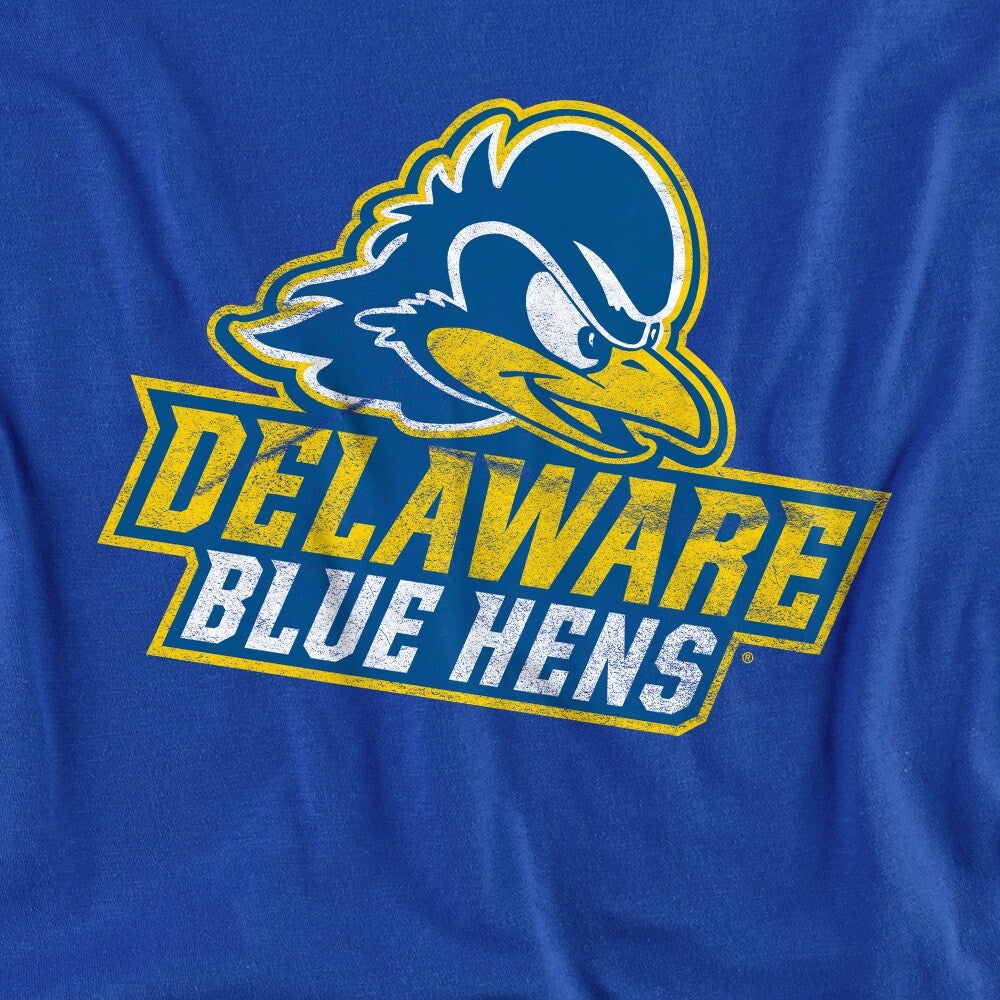 University of Delaware Distressed Primary Kids T Shirt for Youth Boys and Girls