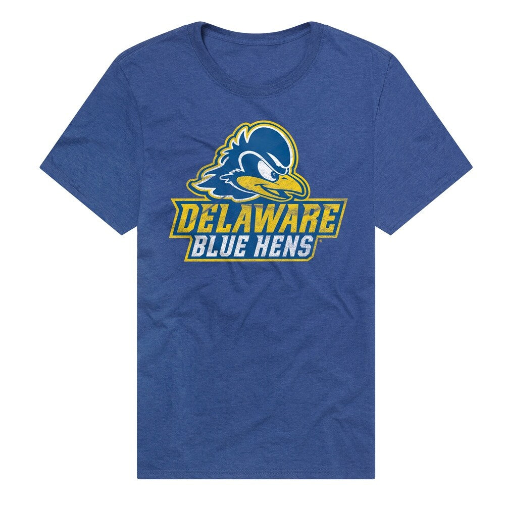 University of Delaware Primary Logo Unisex Adult Heathered Premium T Shirt