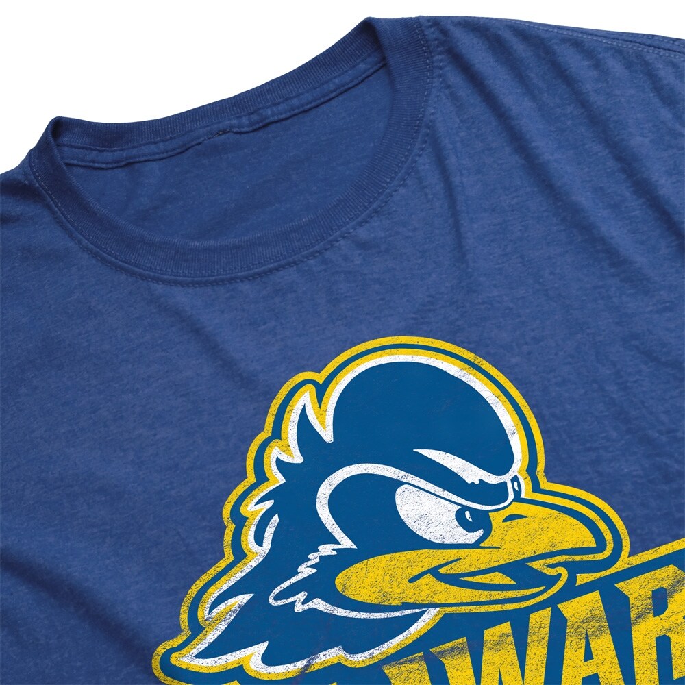 University of Delaware Primary Logo Unisex Adult Heathered Premium T Shirt