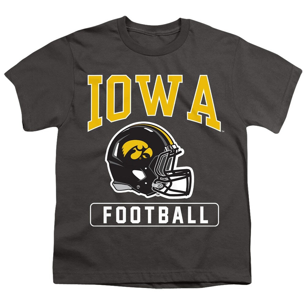 University of Iowa Football Helmet Kids T Shirt for Youth Boys and Girls