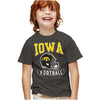 University of Iowa Football Helmet Kids T Shirt for Youth Boys and Girls