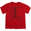 University of Louisville Distressed Primary Kids T Shirt for Youth Boys and Girls