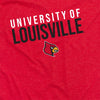 University of Louisville Stacked Unisex Adult Heathered Premium T Shirt