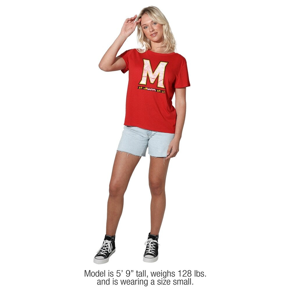 University of Maryland Distressed Primary Logo Women