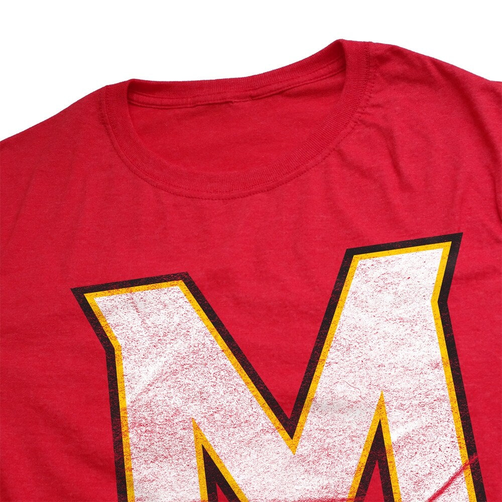 University of Maryland Primary Logo Unisex Adult Heathered Premium T Shirt