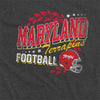 University of Maryland Terrapins Classic Football Unisex Adult Heathered Premium T Shirt