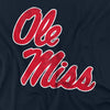 University of Mississippi Distressed Primary Kids T Shirt for Youth Boys and Girls