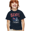 University of Mississippi Football Helmet Kids T Shirt for Youth Boys and Girls