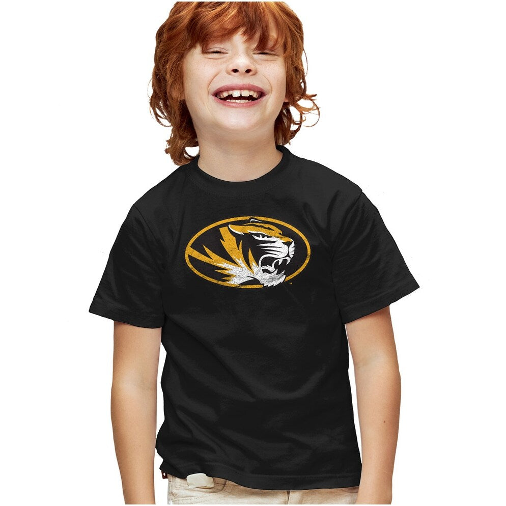 University of Missouri Primary Logo Kids T Shirt for Youth Boys and Girls