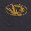 University of Missouri Simple Distressed Logo Unisex Adult Heathered Premium T Shirt