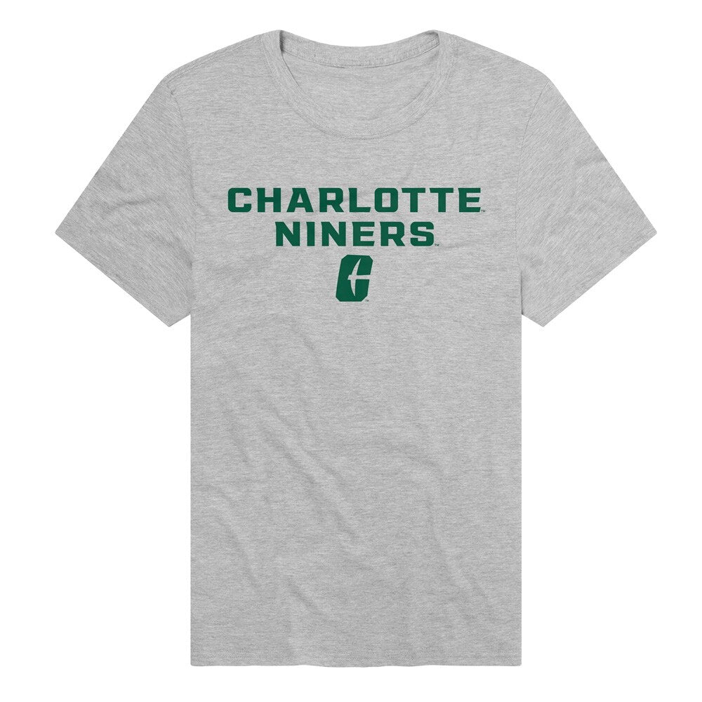 University of North Carolina Charlotte Stacked Unisex Adult Heathered Premium T Shirt