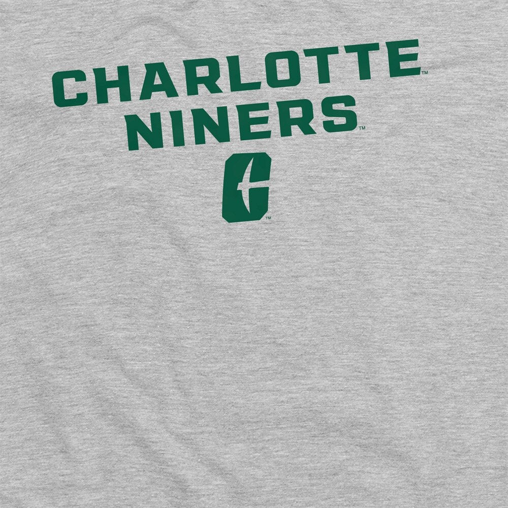 University of North Carolina Charlotte Stacked Unisex Adult Heathered Premium T Shirt