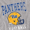 University of Pittsburgh Football Helmet Kids T Shirt for Youth Boys and Girls