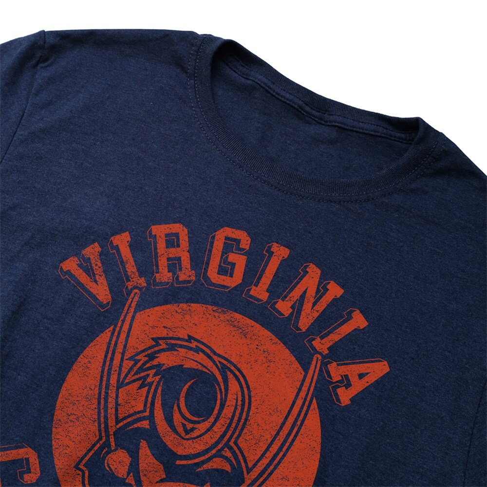 University of Virginia Classic Retro Stamp Logo Unisex Adult Heathered Premium T Shirt