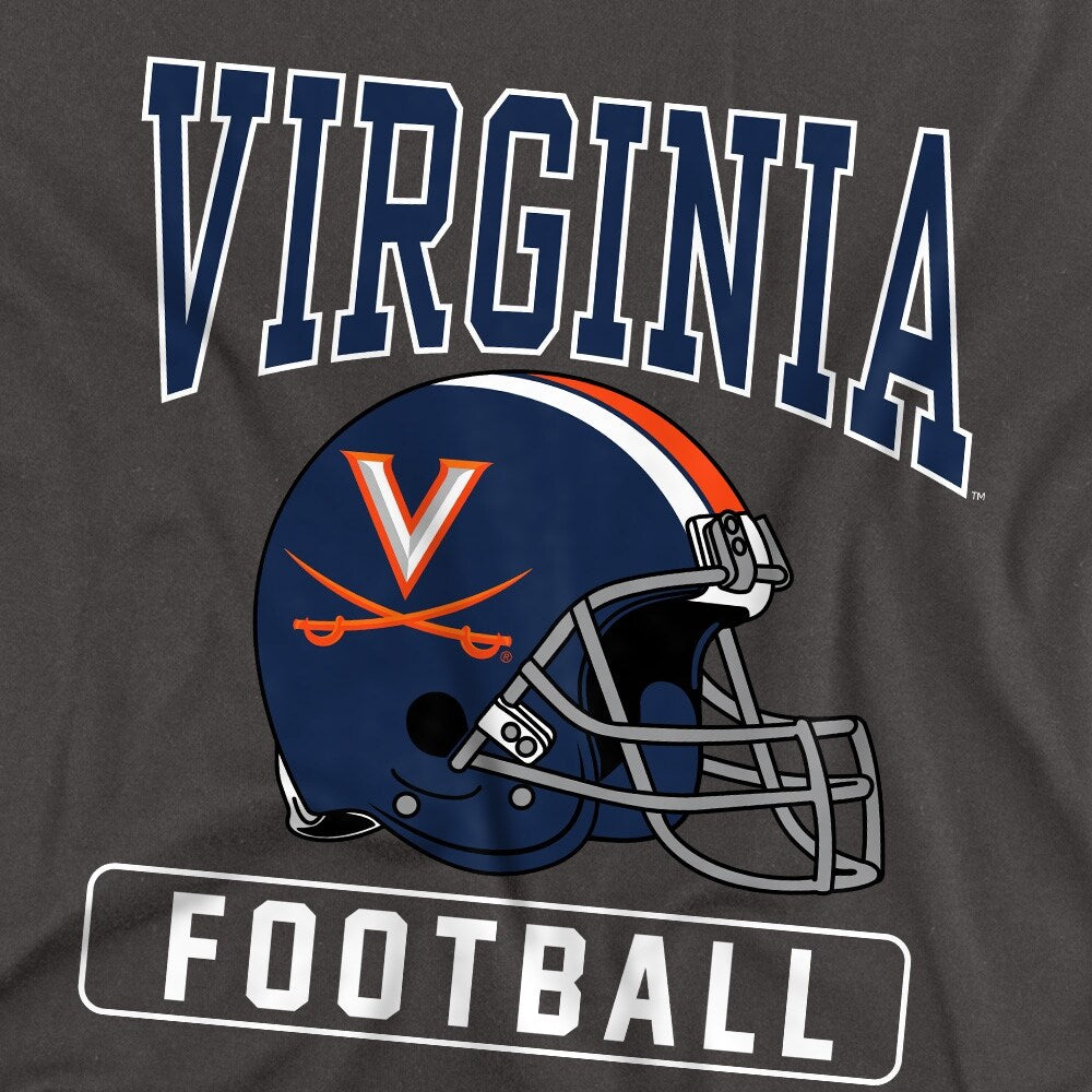 University of Virginia Football Helmet Kids T Shirt for Youth Boys and Girls